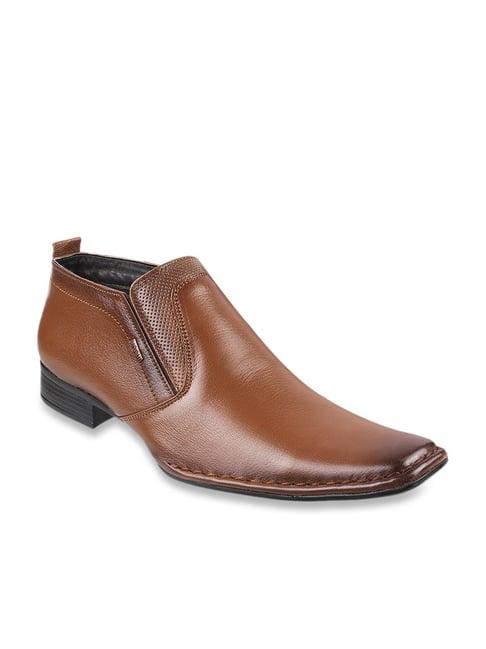 mochi men's tan formal boots