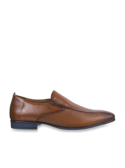 mochi men's tan formal loafers