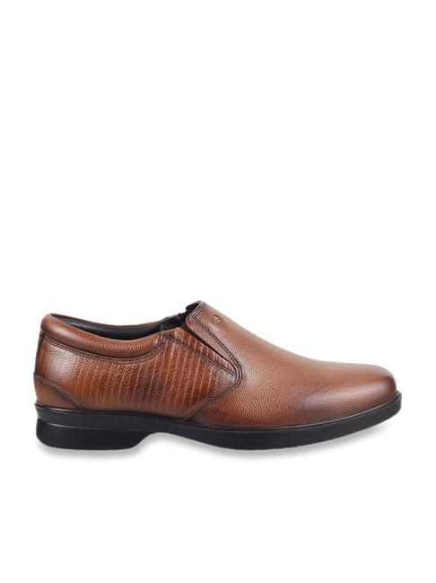 mochi men's tan formal loafers