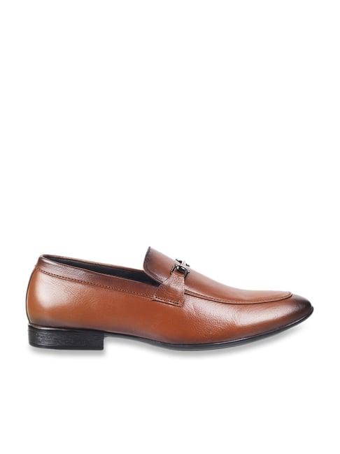 mochi men's tan formal loafers