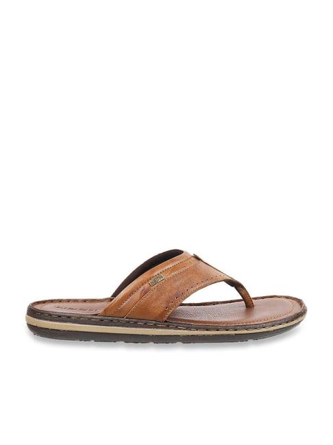 mochi men's tan thong sandals