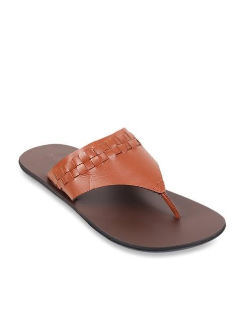 mochi men's tan thong sandals