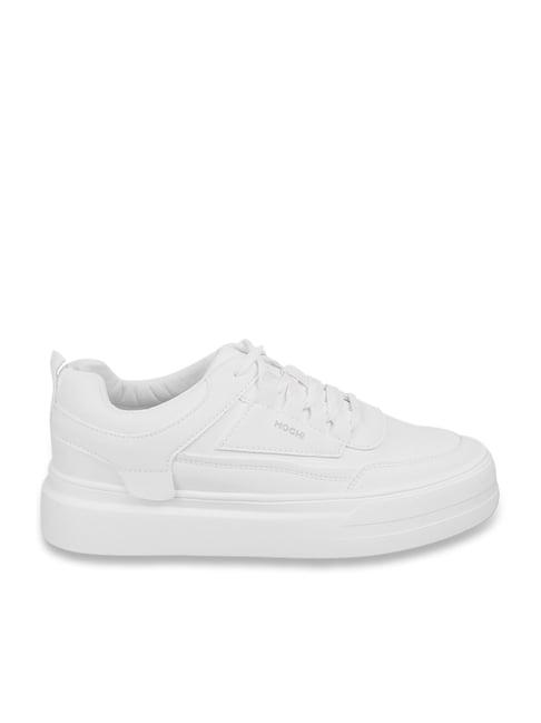 mochi men's white casual sneakers