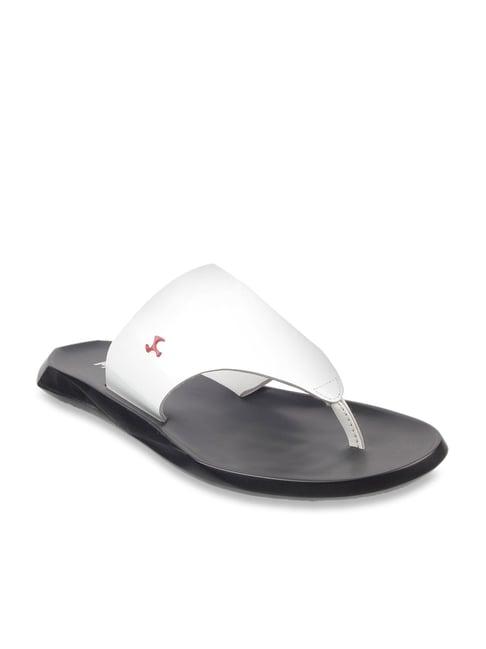 mochi men's white thong sandals