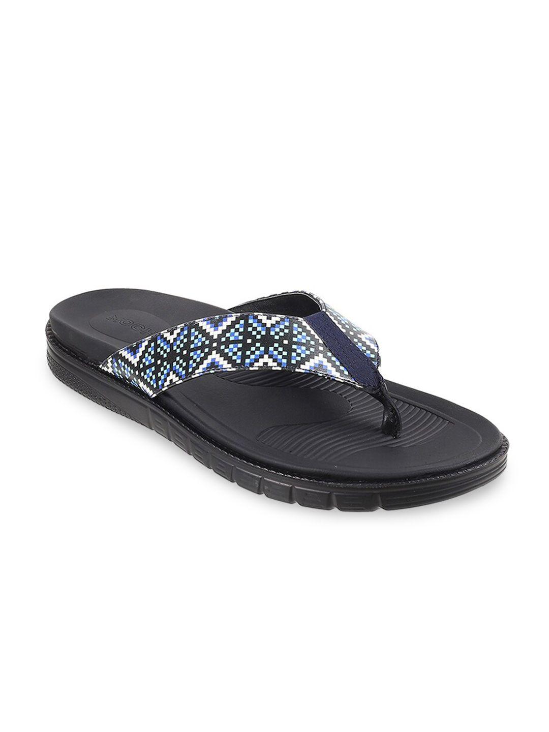 mochi men blue printed thong flip-flops