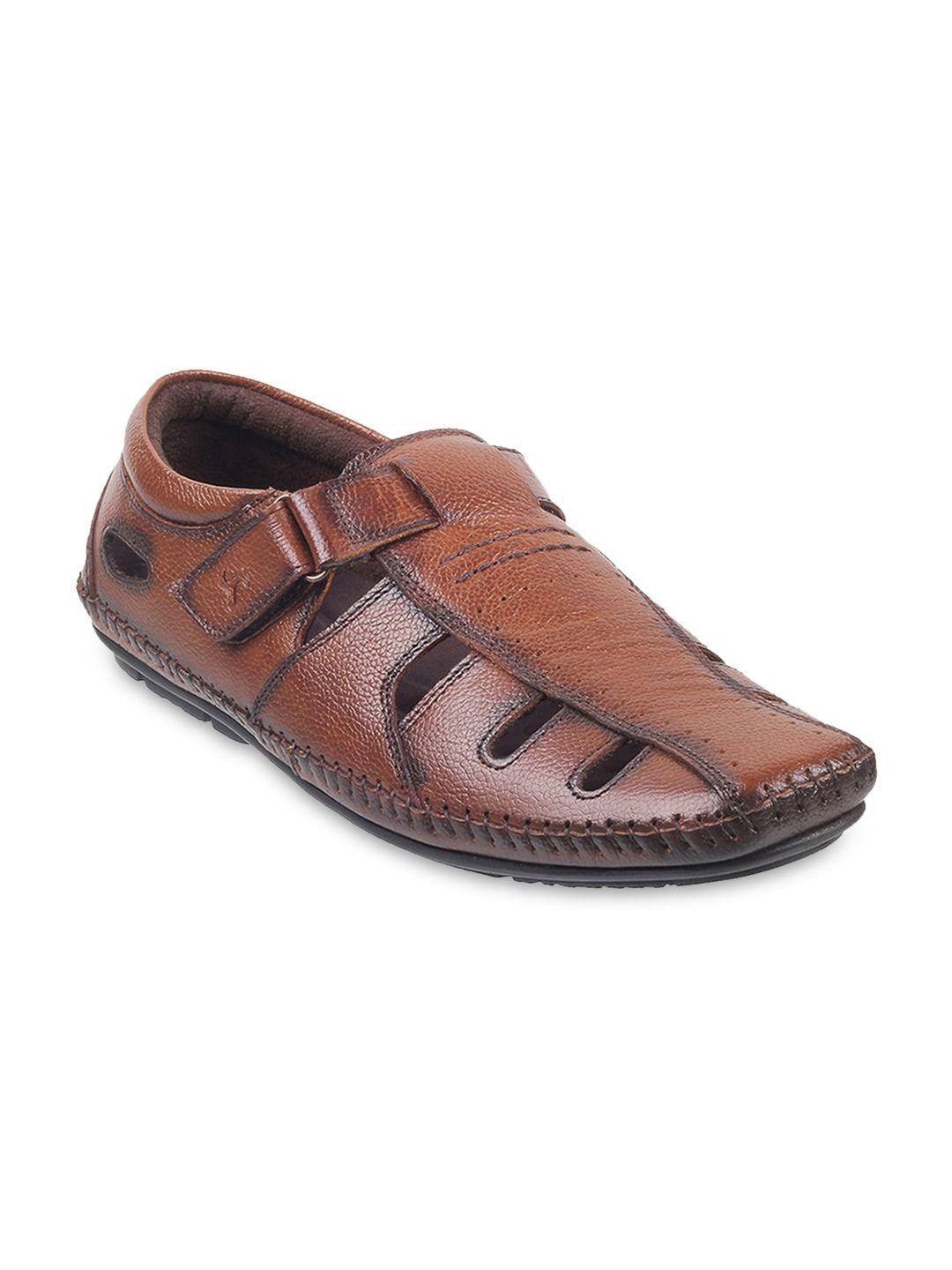 mochi men leather shoe-style sandals