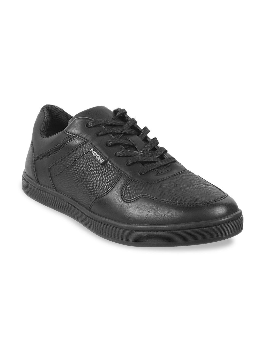 mochi men round toe lace-up synthetic sneakers