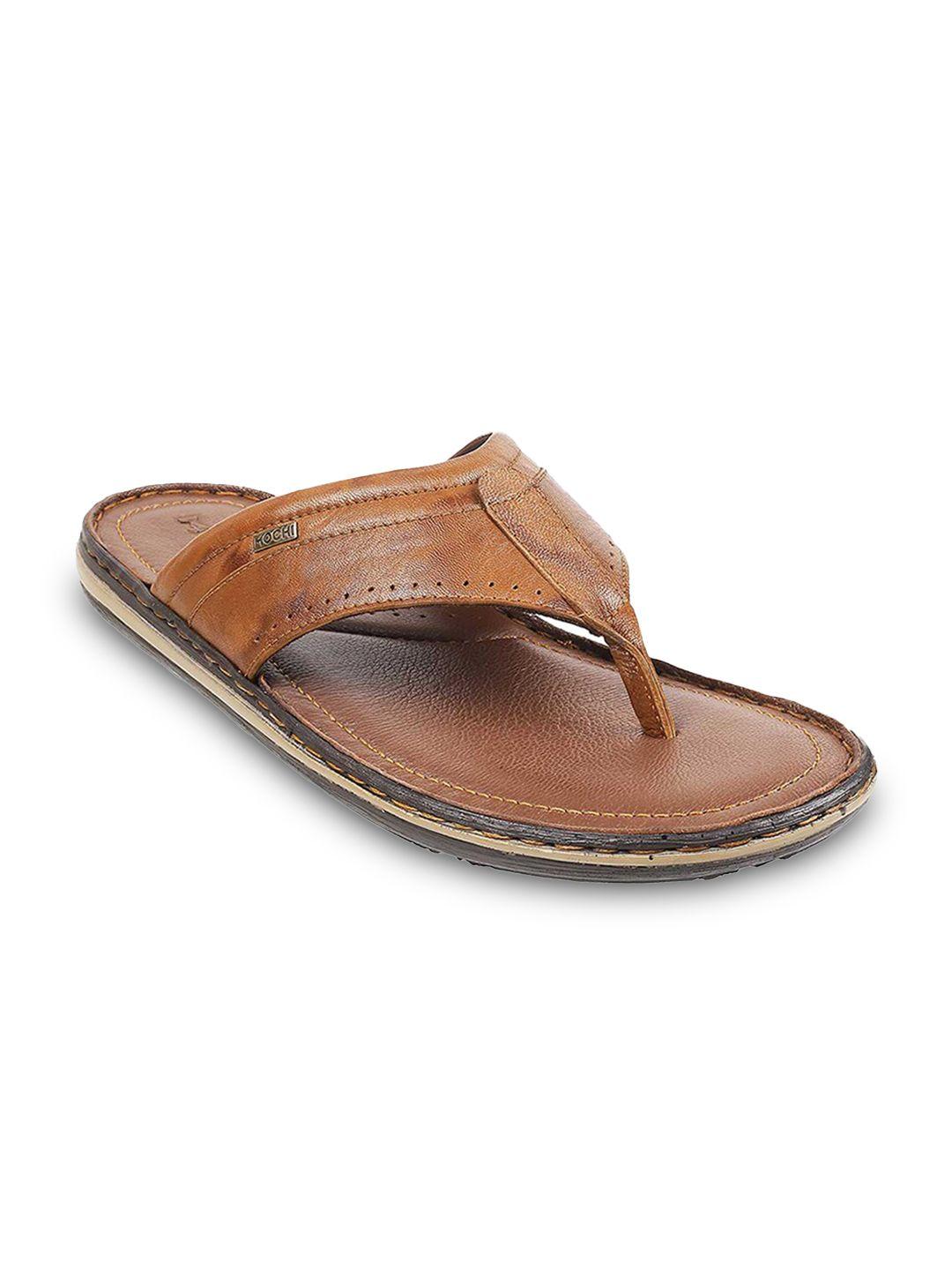 mochi men tan leather comfort sandals