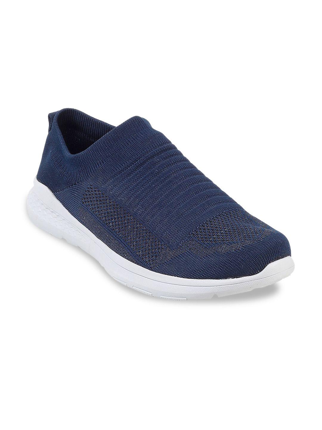 mochi men woven design comfort insole contrast sole slip-on sneakers