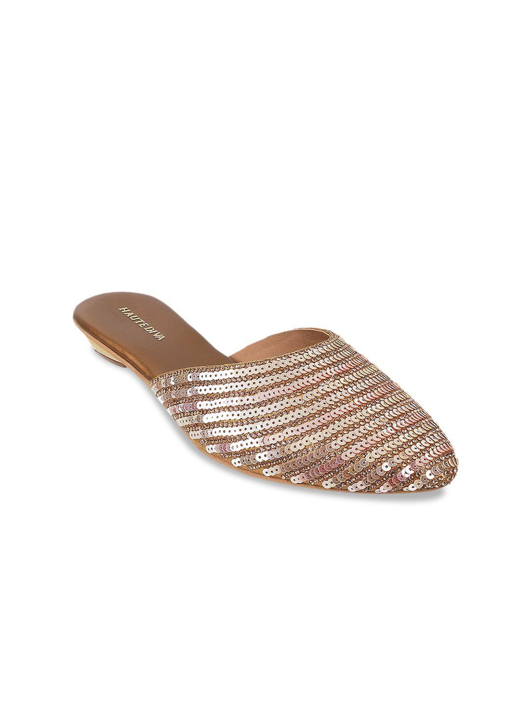 mochi sequin embellished mules