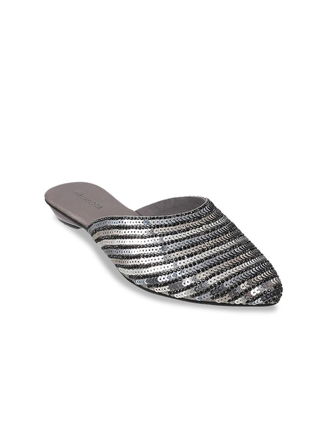 mochi sequinned mules flats