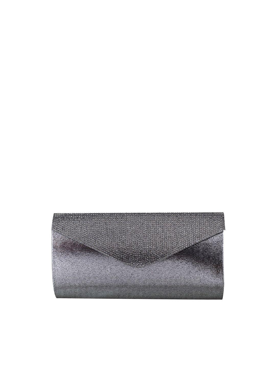 mochi silver-toned embellished envelope clutch