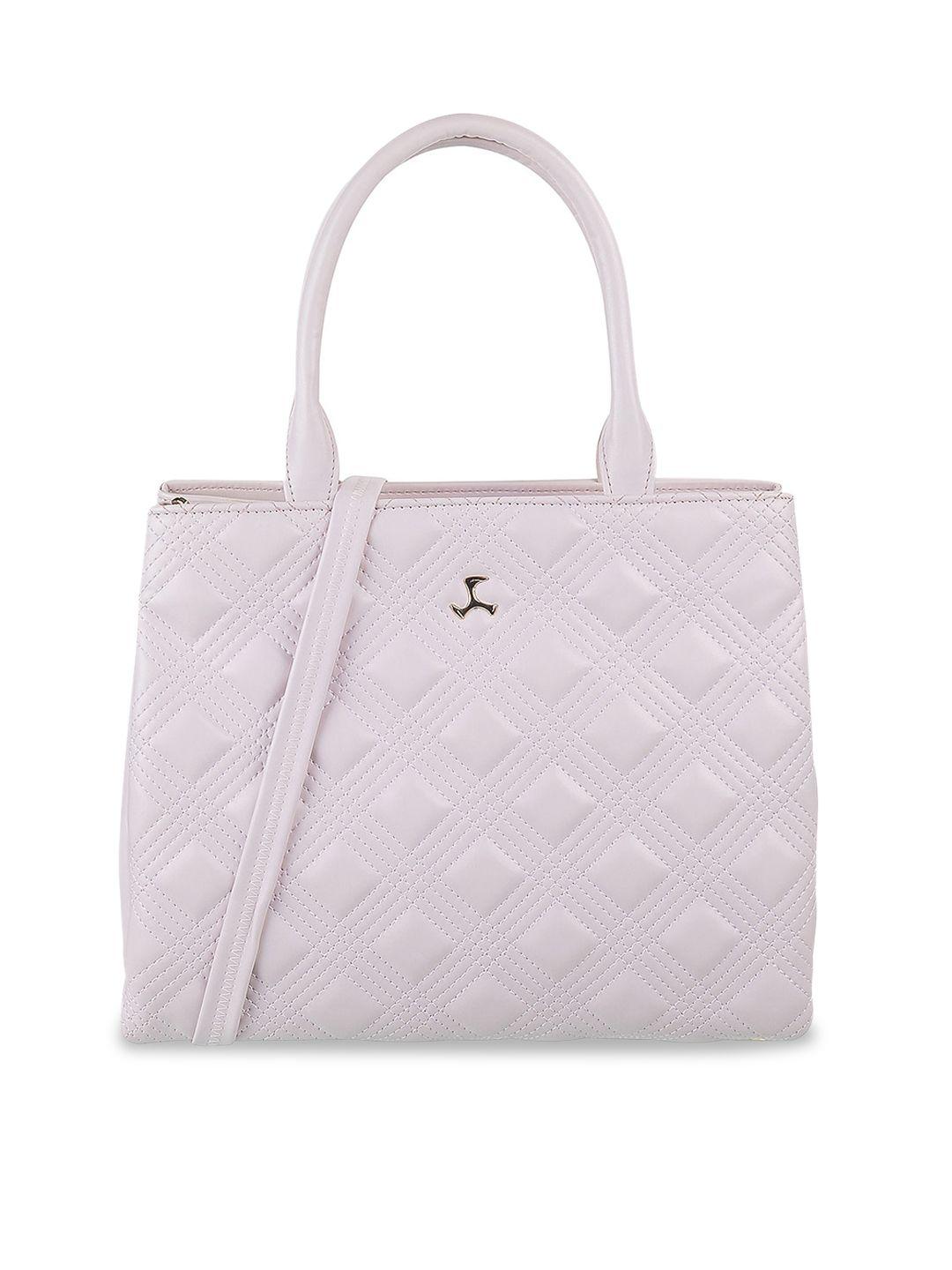 mochi textured structured handheld bag with quilted