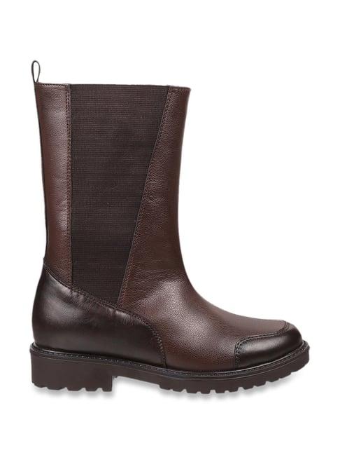 mochi women's brown chelsea boots