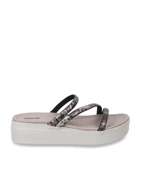mochi women's grey casual sandals