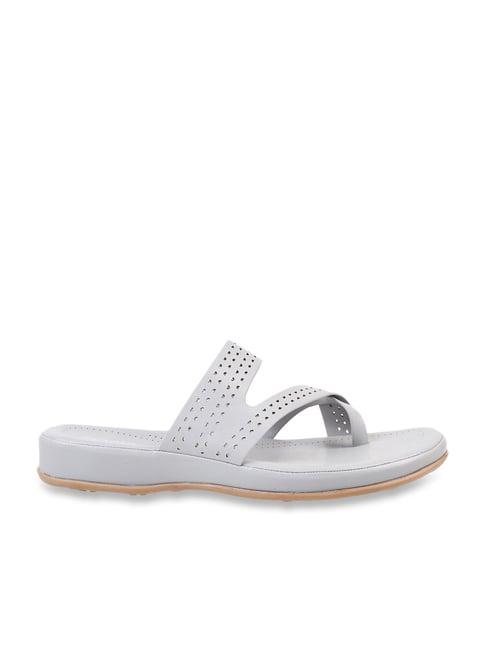 mochi women's grey toe ring sandals