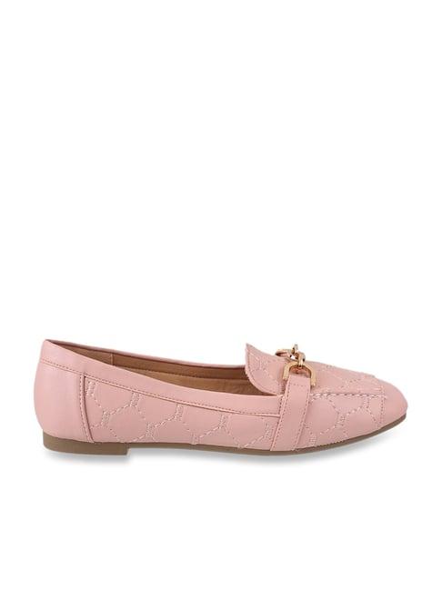 mochi women's pink casual loafers