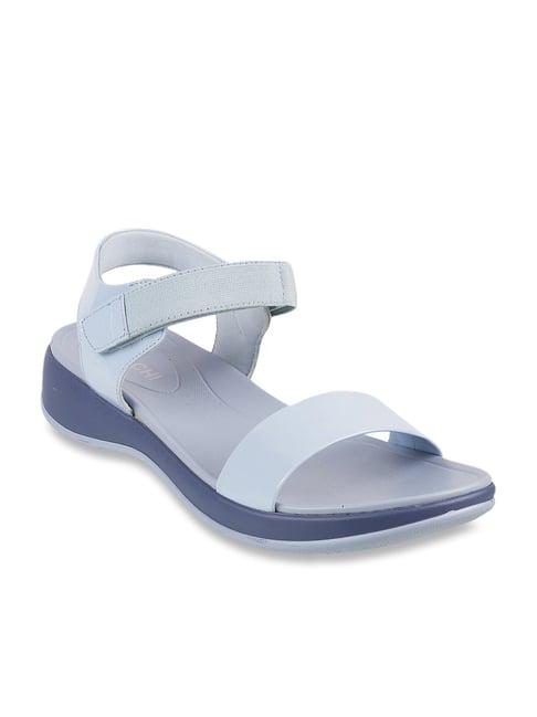 mochi women's sky blue ankle strap sandals