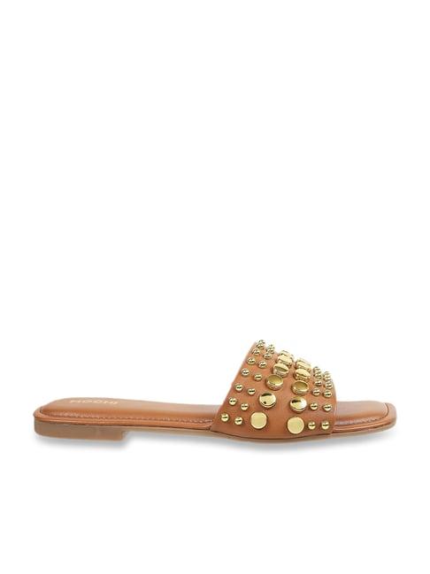 mochi women's tan casual sandals