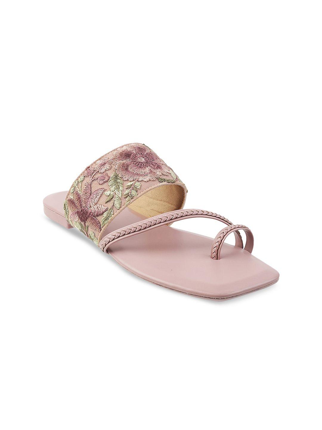 mochi women purple flats