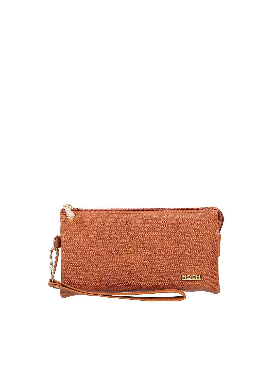 mochi women tan solid purse