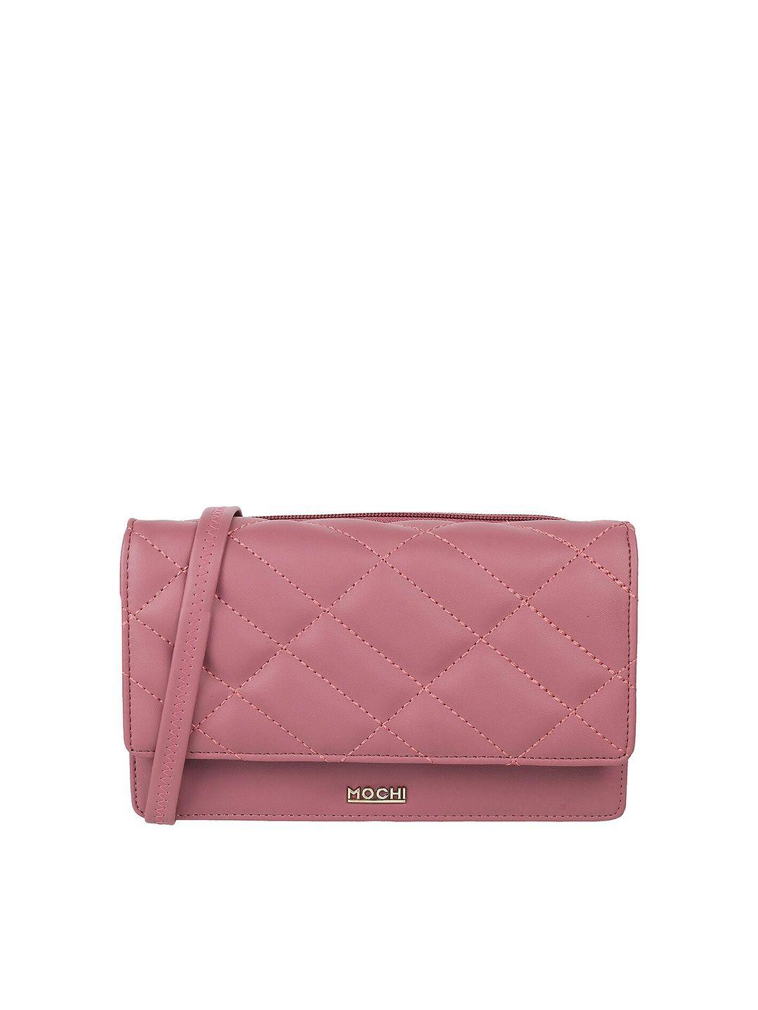 mochi women textured quilted pu envelope