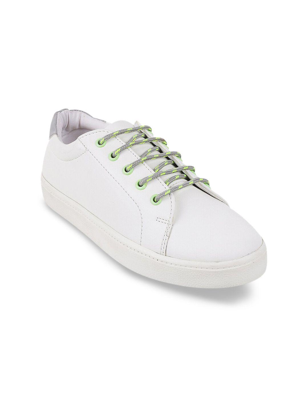 mochi women white colourblocked sneakers