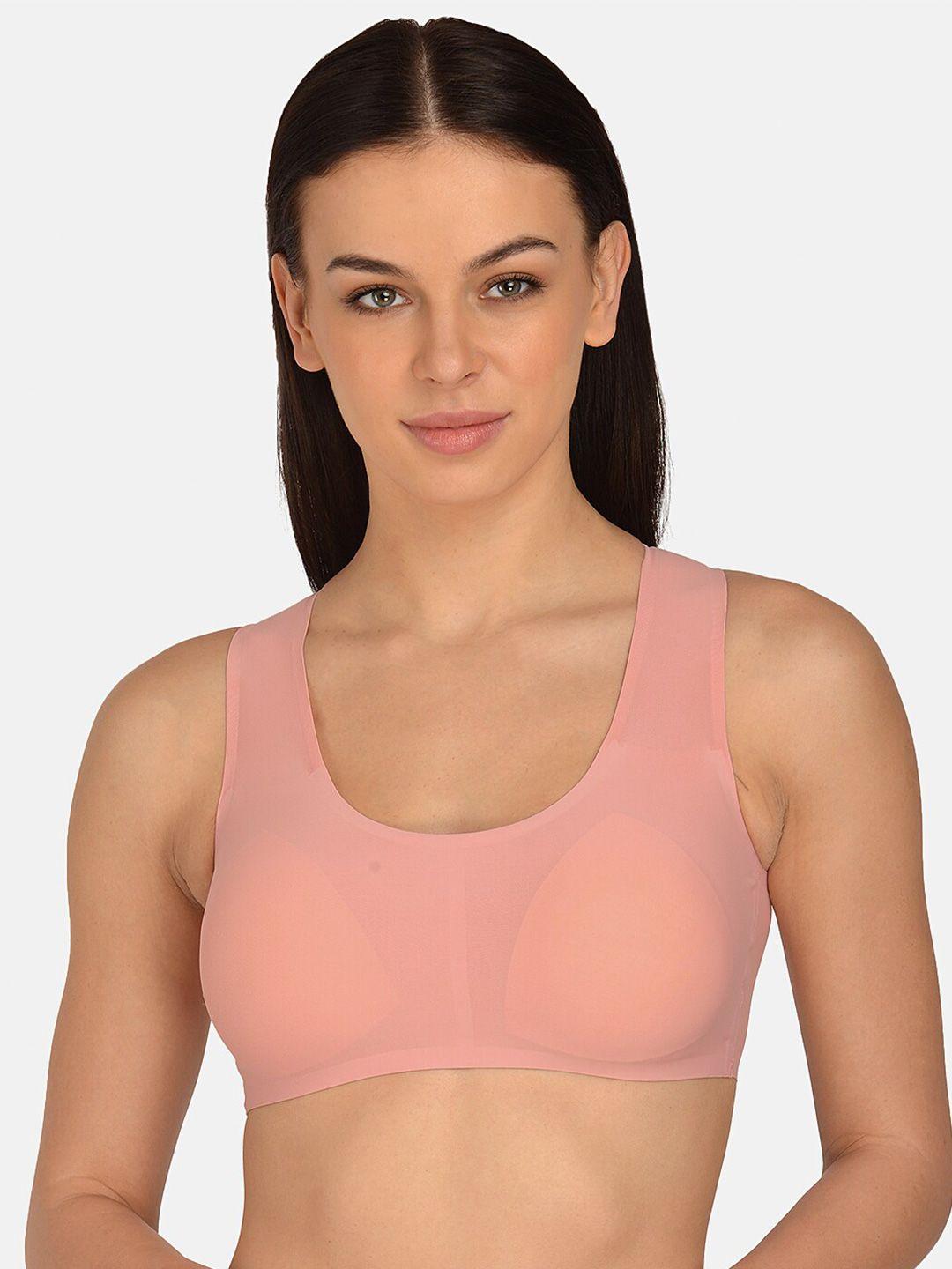 mod & shy peach-coloured bra - lightly padded