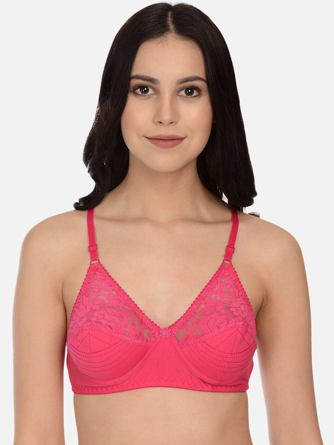 mod & shy pink bra