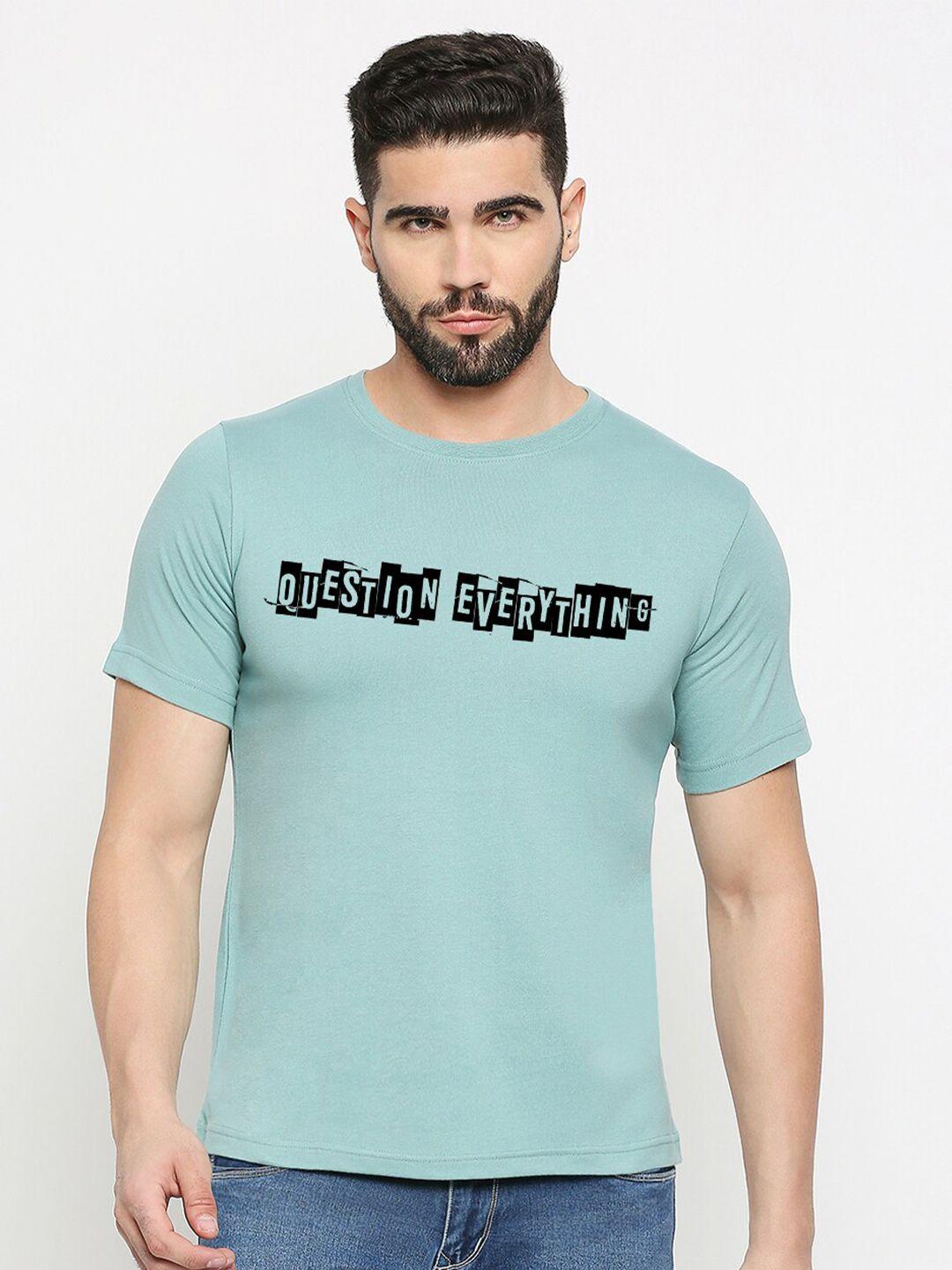 mod ecru typography printed cotton t-shirt