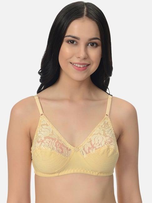 mod & shy beige non wired non padded full coverage bra