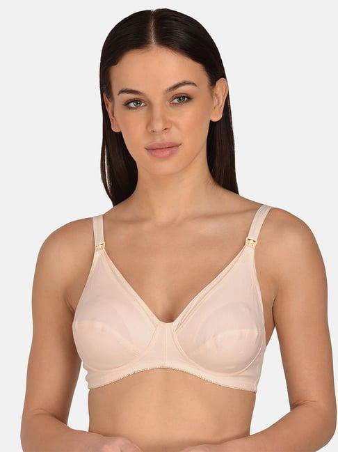 mod & shy light peach non wired no padded maternity bra