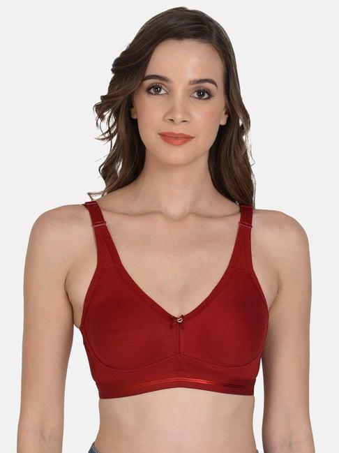 mod & shy maroon bra