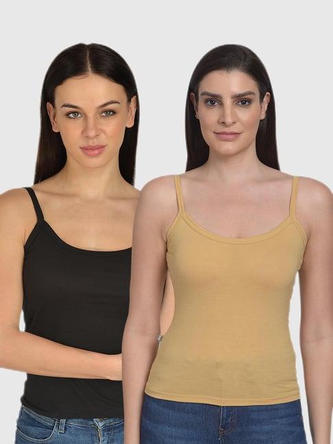 mod & shy multicolor camisole set (pack of 2)