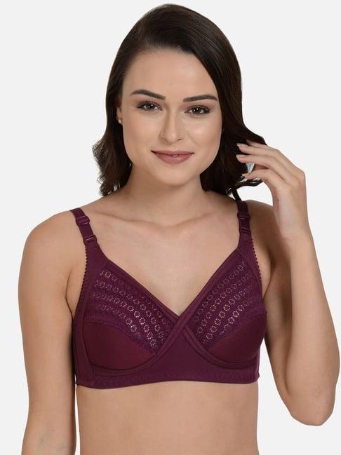 mod & shy purple non wired non padded everyday bra