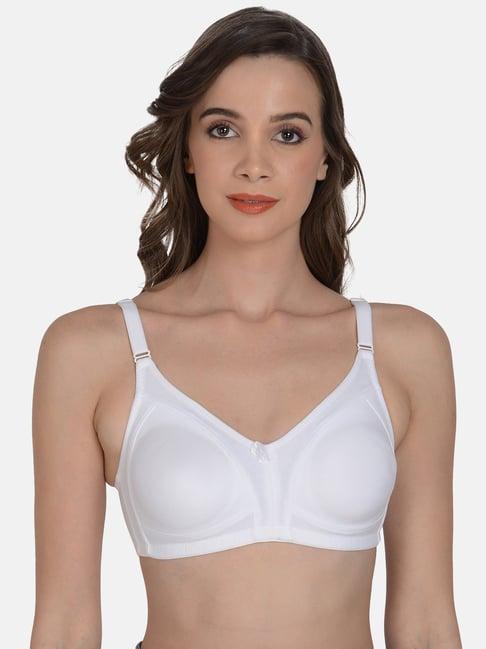 mod & shy white bra