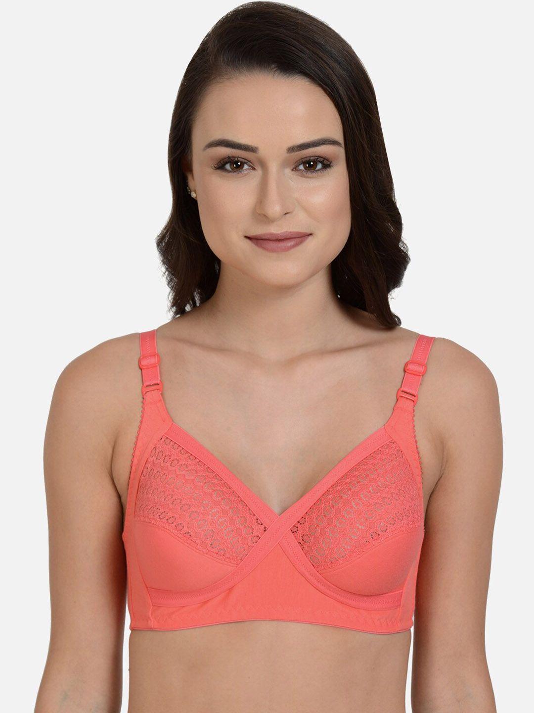 mod & shy women coral everyday bra