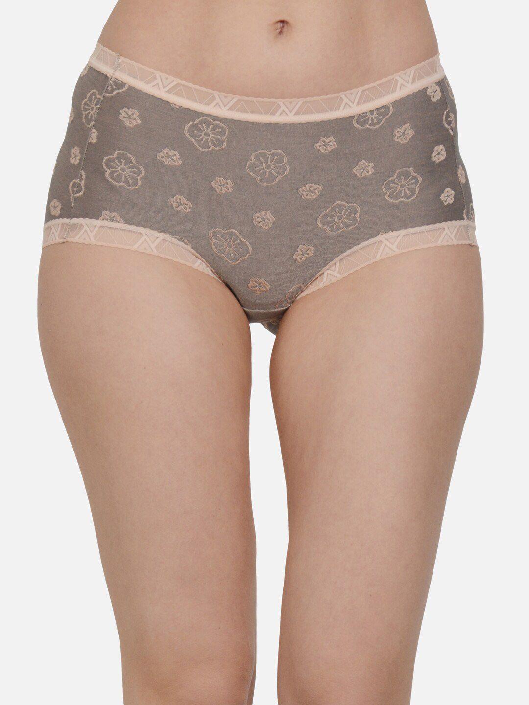 mod & shy women printed anti microbial hipster briefs