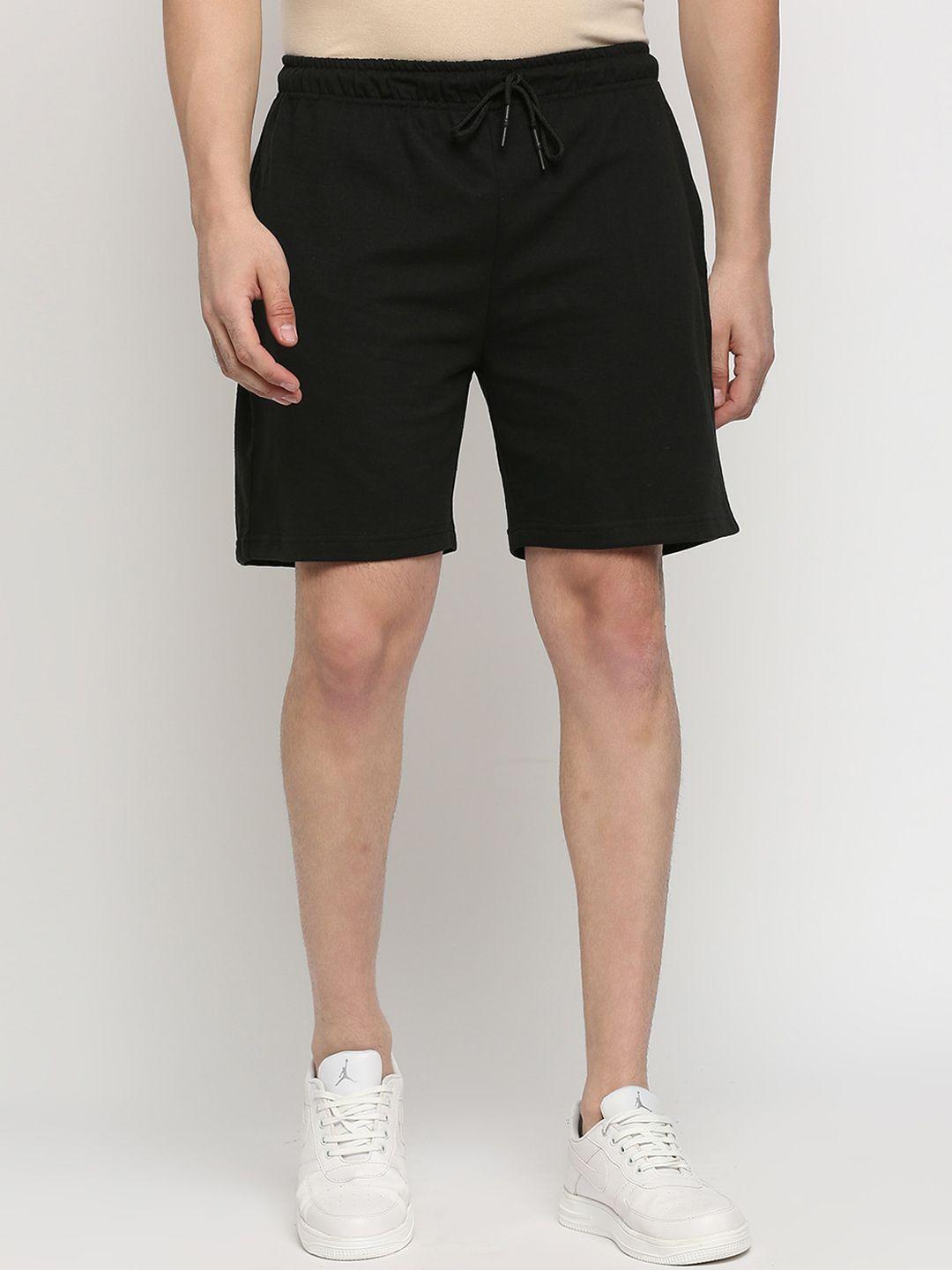 mod ecru men mid-rise cotton shorts