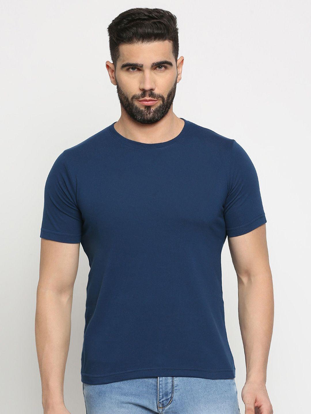mod ecru round neck short sleeves cotton t-shirt
