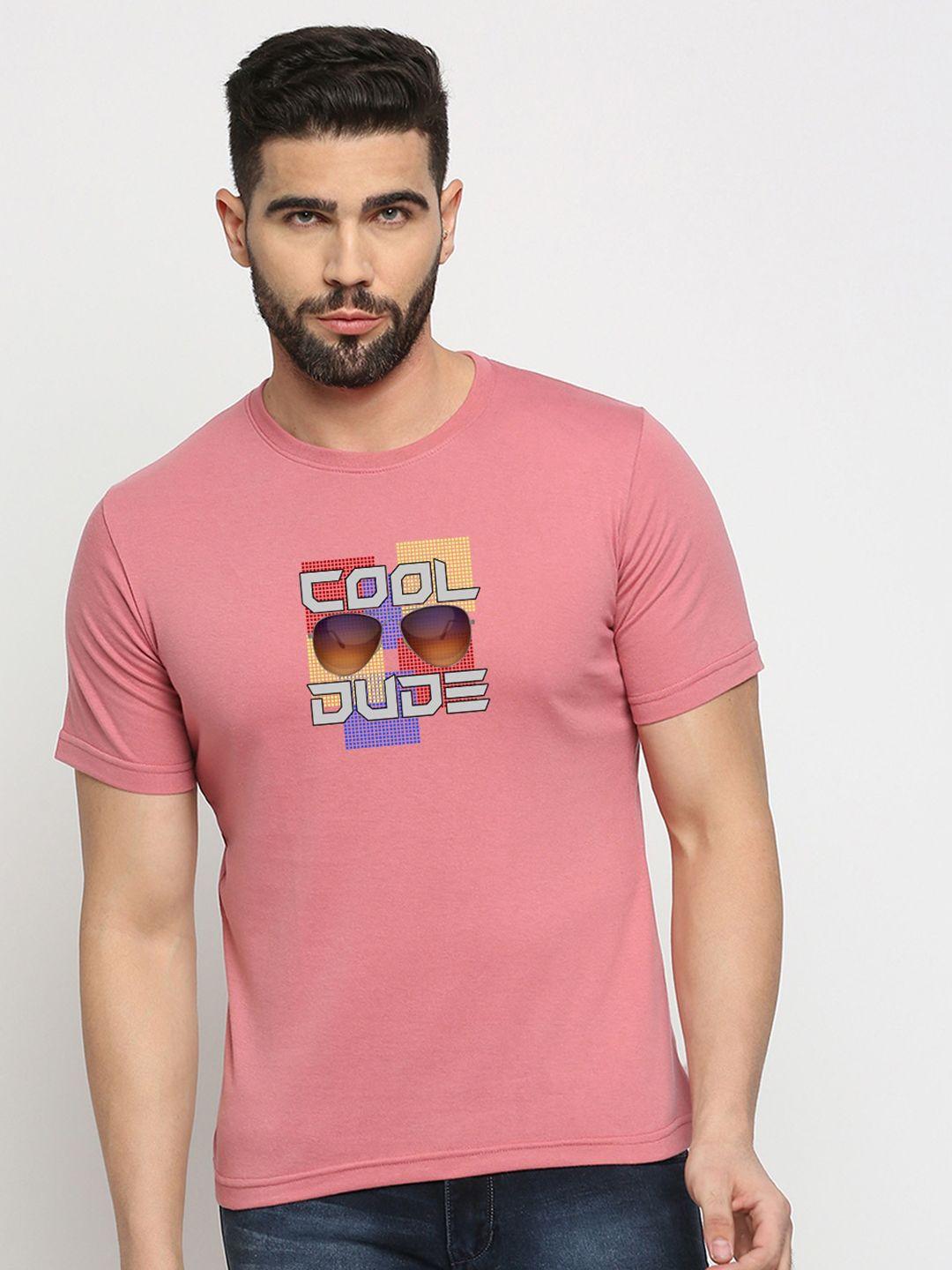 mod ecru typography printed cotton casual t-shirt