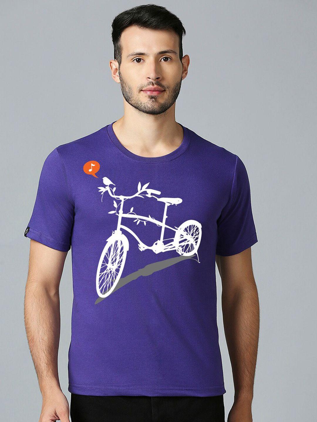 mod ecru unisex printed applique t-shirt