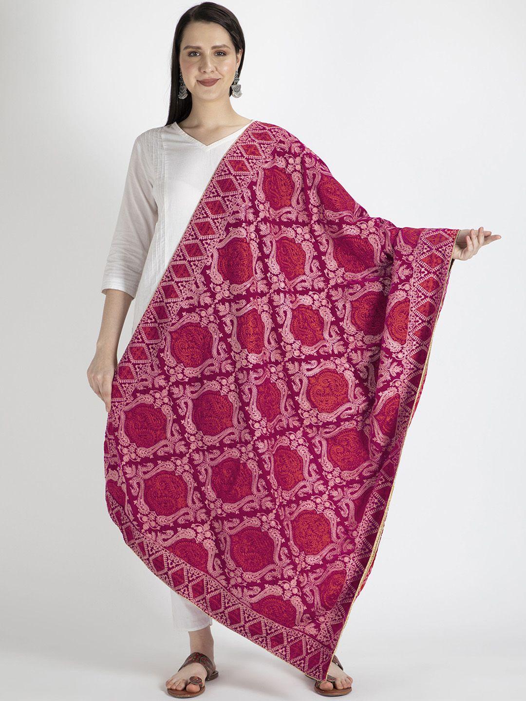 moda chales women ethnic printed pure velvet shawl
