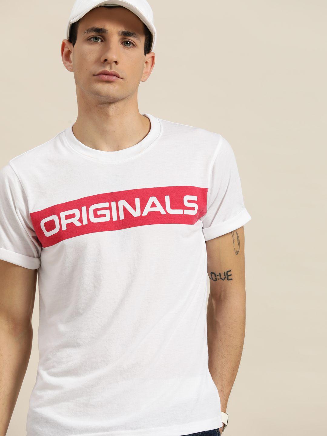 moda rapido men typography printed t-shirt
