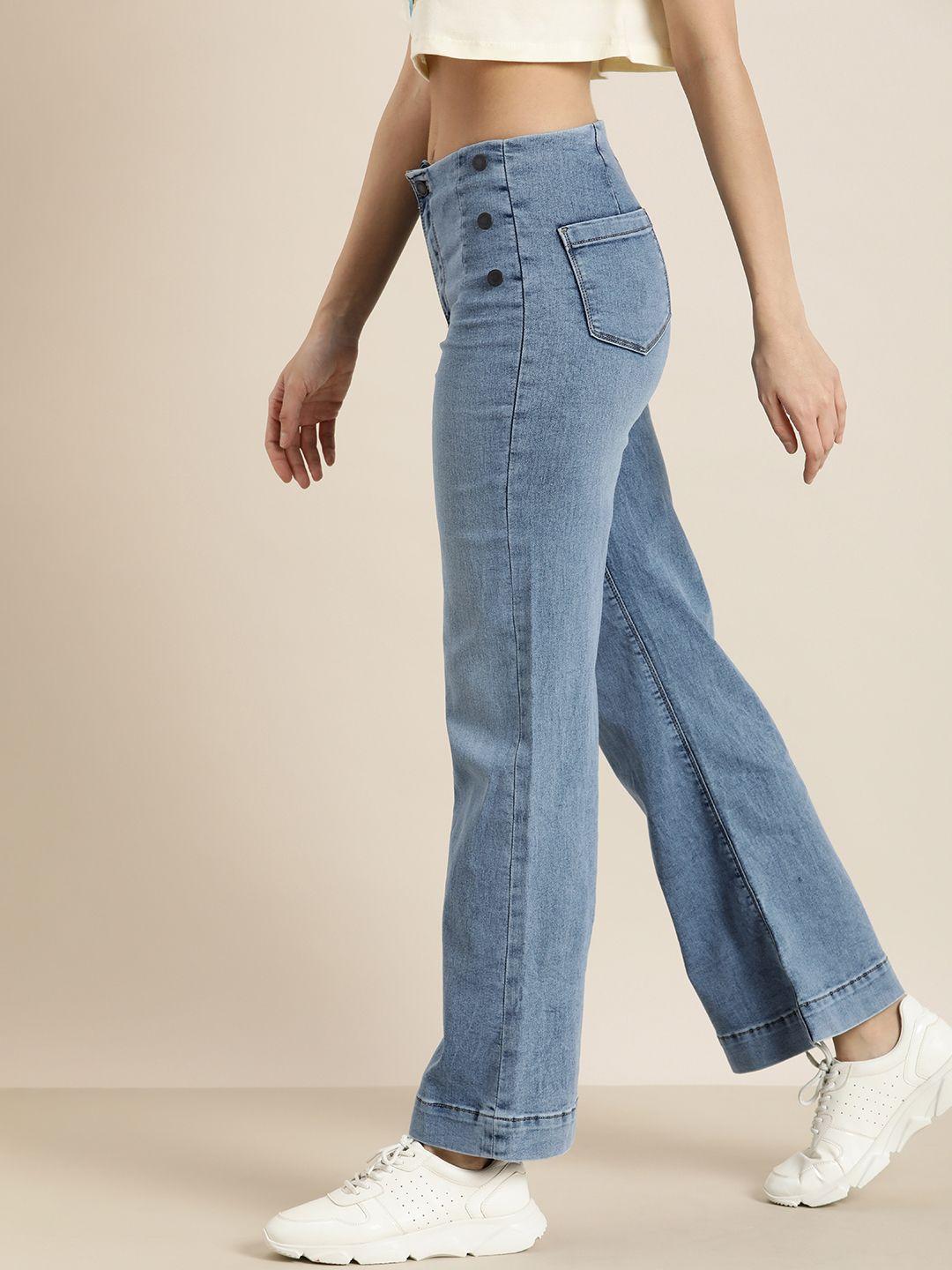 moda rapido wide leg stretchable jeans