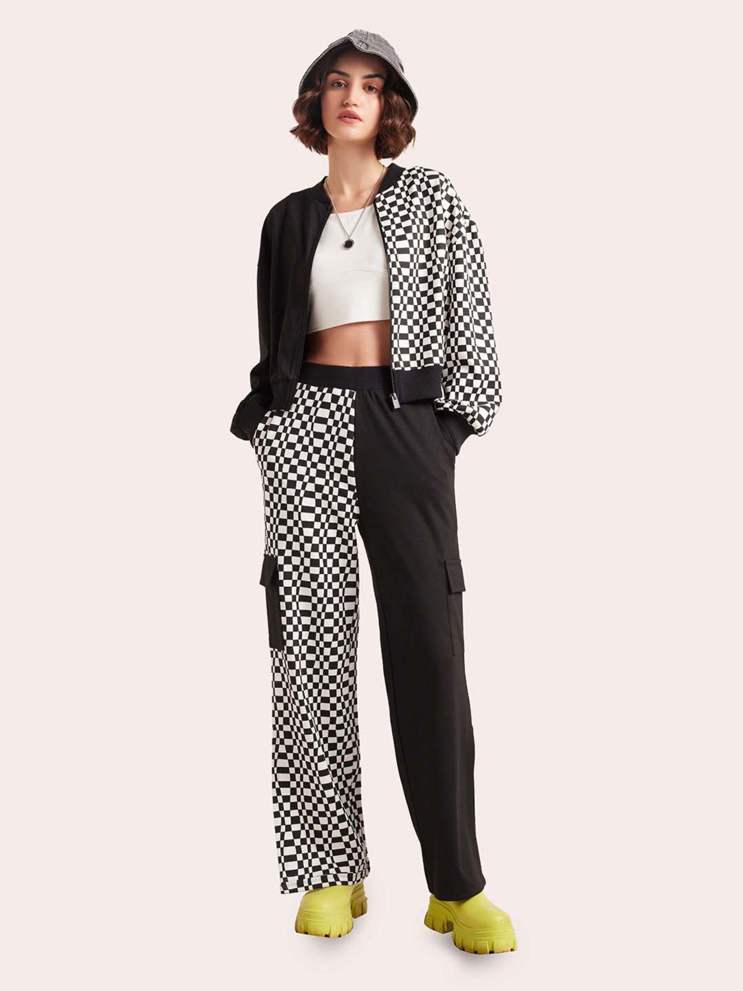 moda - maze jacket and pant co-ord (set of 2)