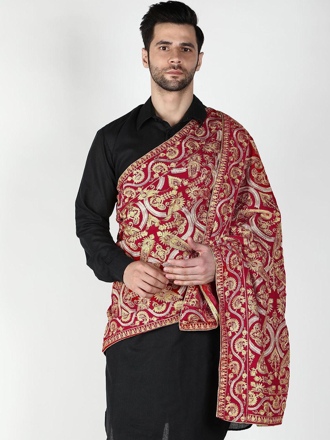 moda chales paisley embroidered pure velvet shawl