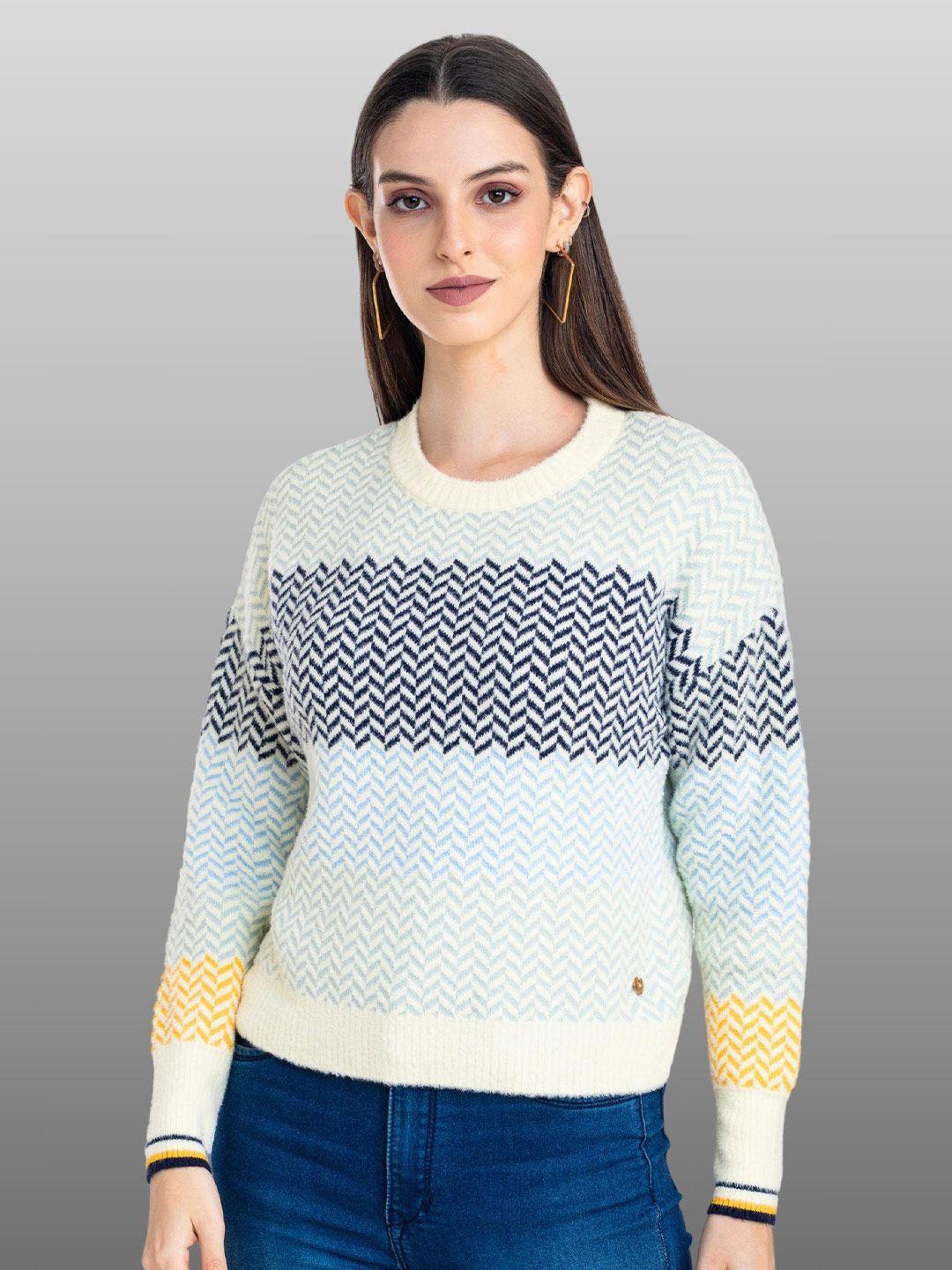 moda elementi quirky self design pullover