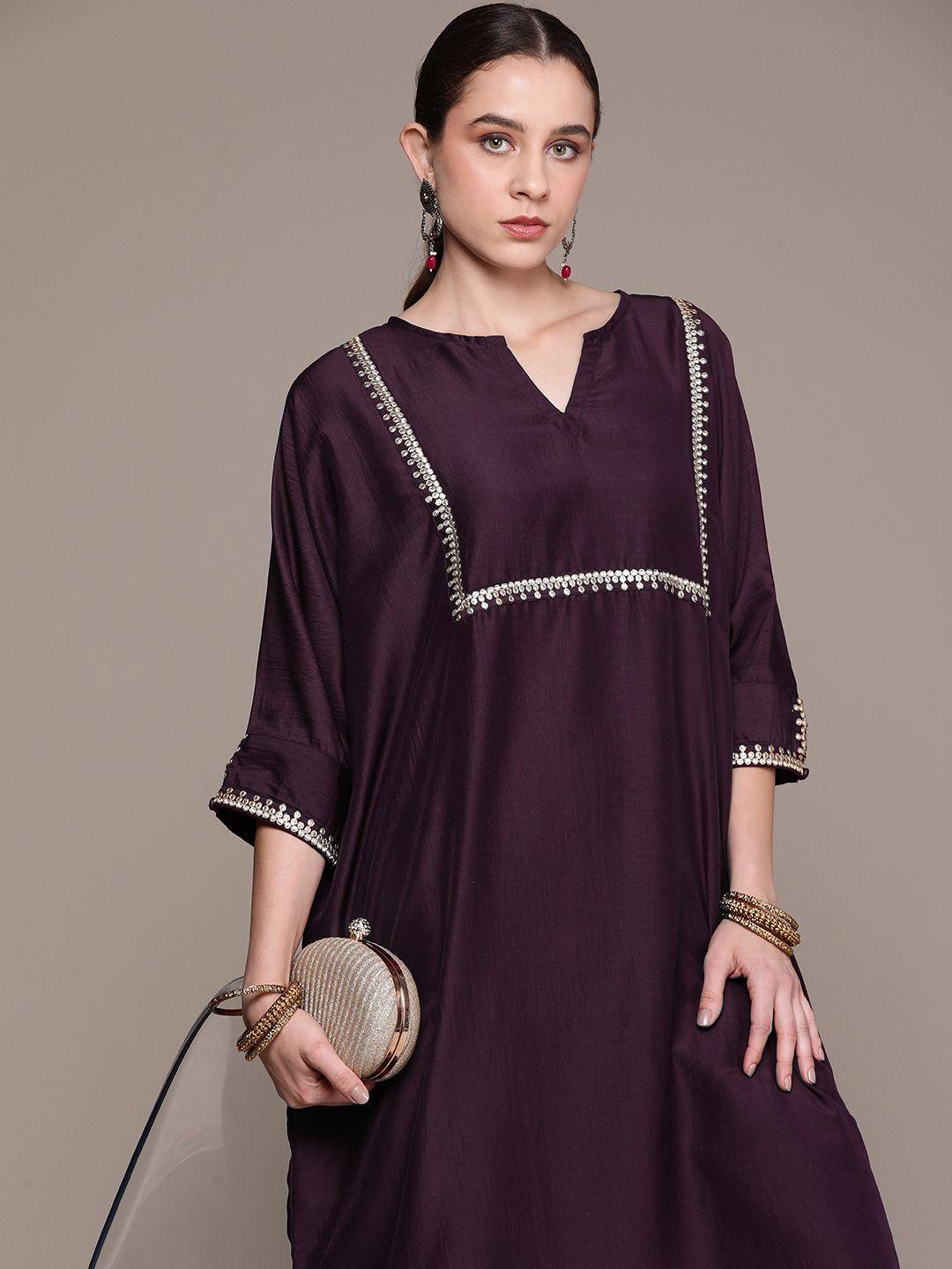 moda rapido gotta patti sheen kurta