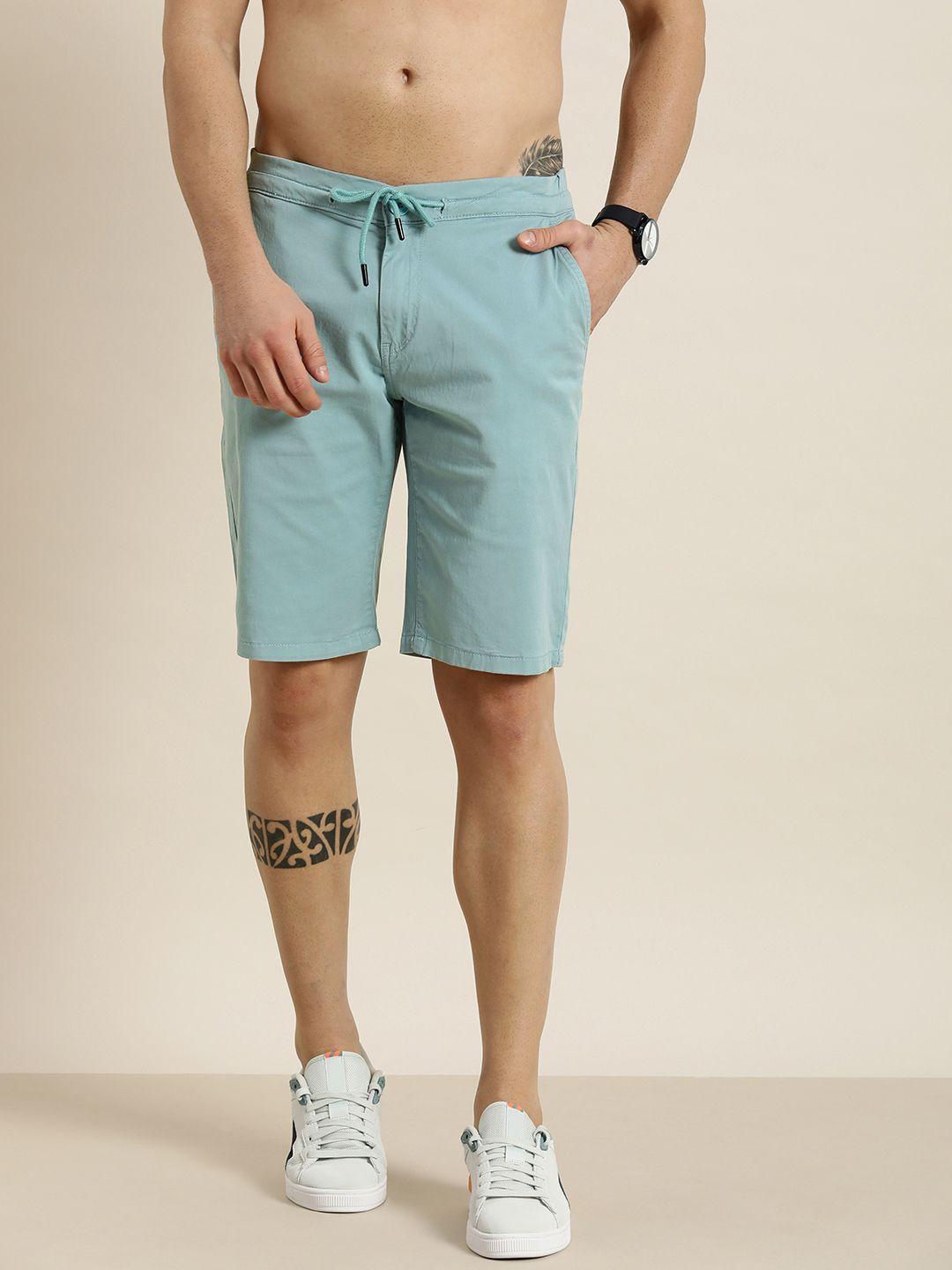 moda rapido men blue regular shorts